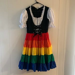 PRIDE Rainbow Dress 🌈 w/ vest set